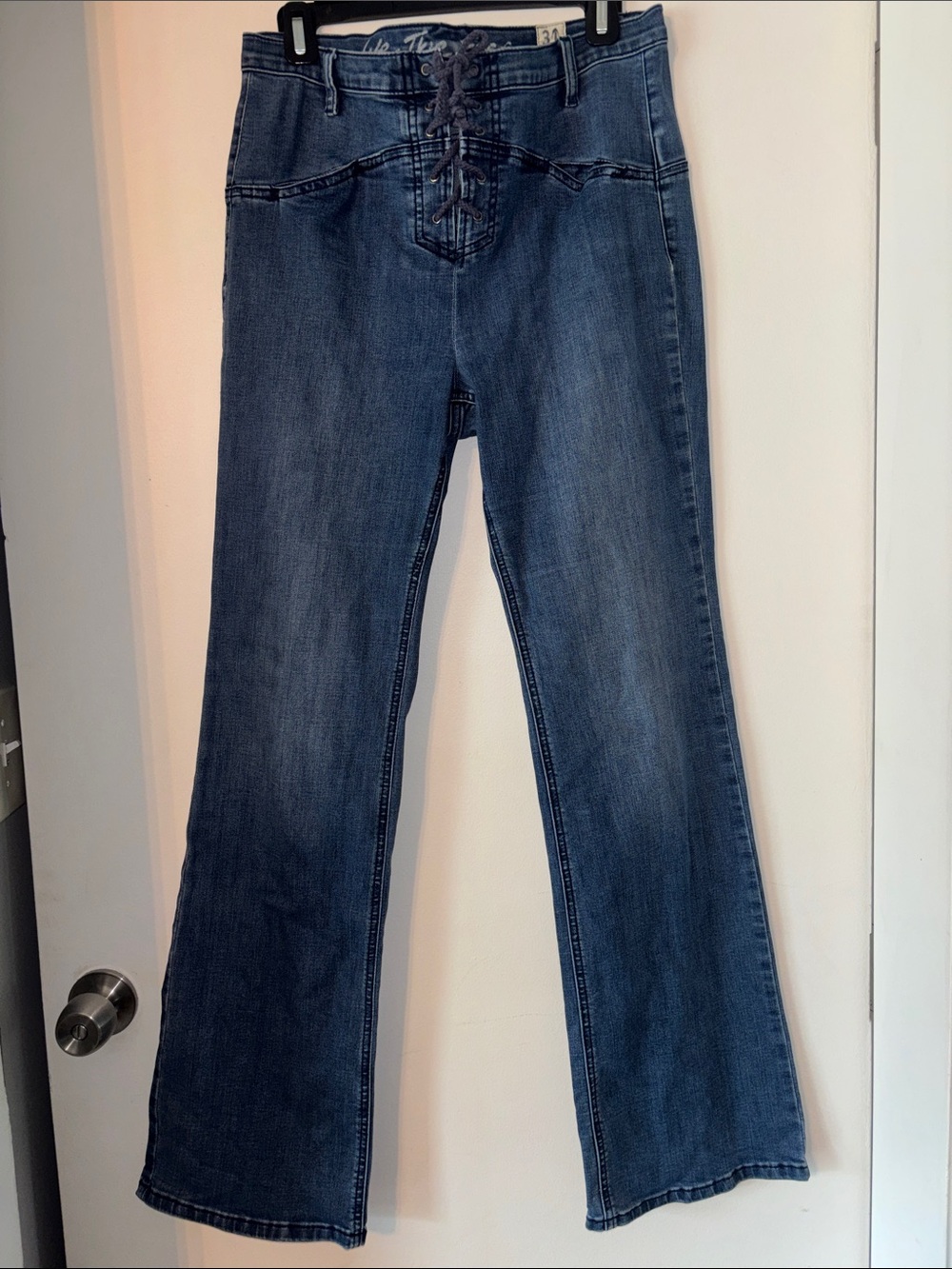We The Free Lace Up Bell Bottoms